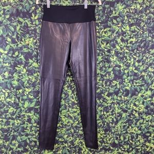 NEW Spank High-Waisted Faux Leather Leggings Size 27